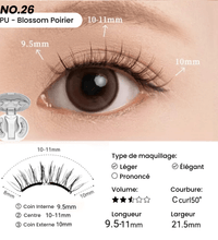 No.26 Blossom Poirier WOSADO Cils Magnétiques