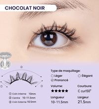 WOSADO Chocolat Noir x BEARISBUG Cils Magnétiques