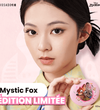 Faux cils magnétiques Mystic Fox – Édition limitée WOSADO x Disney Zootopia. Sans colle, réutilisables, pour un regard audacieux et naturel.