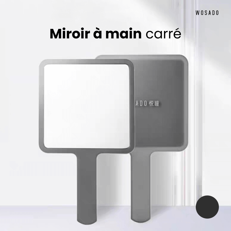 WOSADO Miroir à main carré