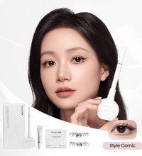 Tampon cils inferieurs Wosado. Kit Tout-en-un avec stylo eyeliner intégré et encre liquide. Rapide, ultra précis et facile d'utilisation