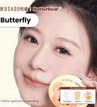 Cils Magnétiques Wosado x Butterbear édition spéciale Butterfly. Faux cils magnetiques léger, réutilisables et sans colle